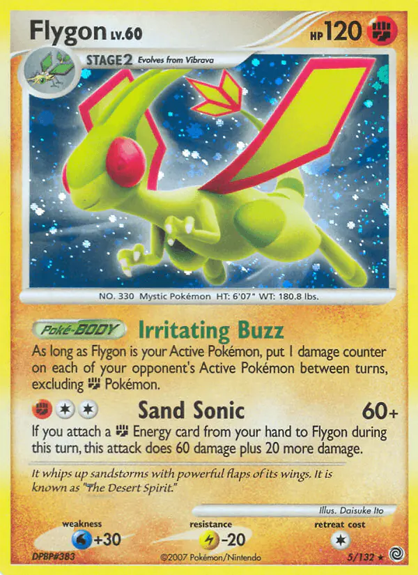 Carta Flygon 5/132 de Secret Wonders
