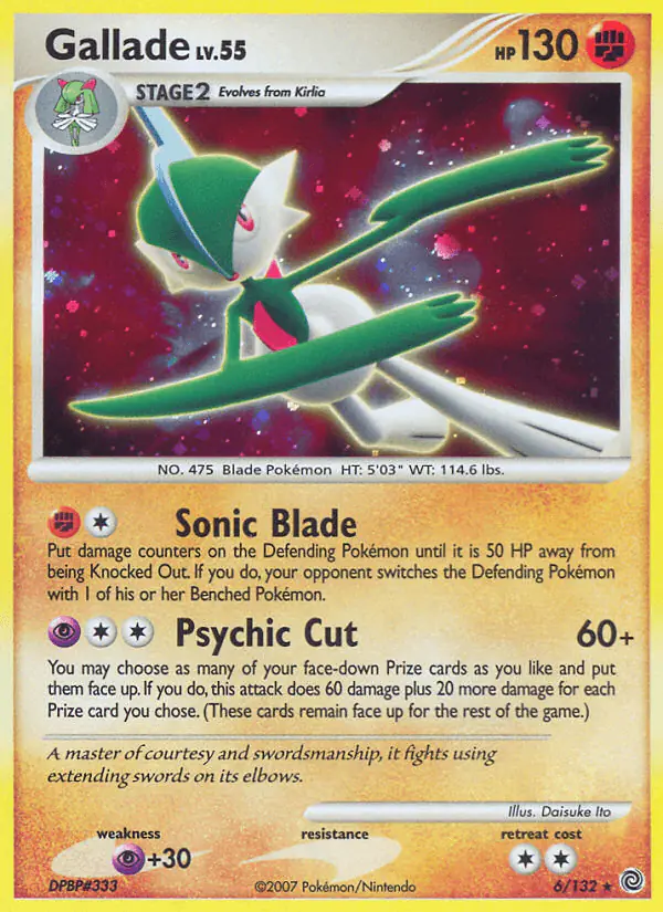 Carta Gallade 6/132 de Secret Wonders