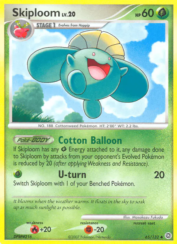 Carta Skiploom 65/132 de Secret Wonders