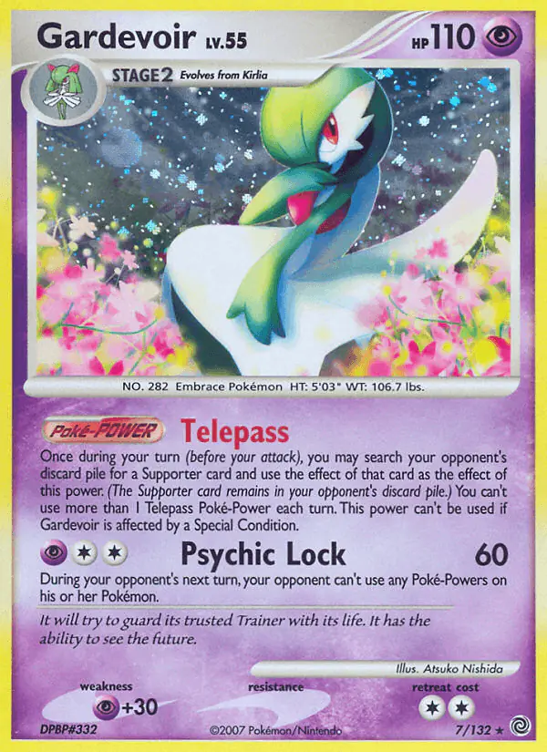 Carta Gardevoir 7/132 de Secret Wonders
