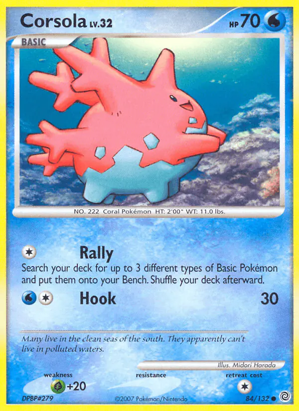 Carta Corsola 84/132 de Secret Wonders