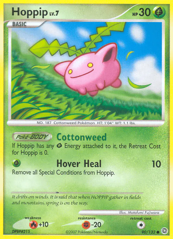Carta Hoppip 90/132 de Secret Wonders