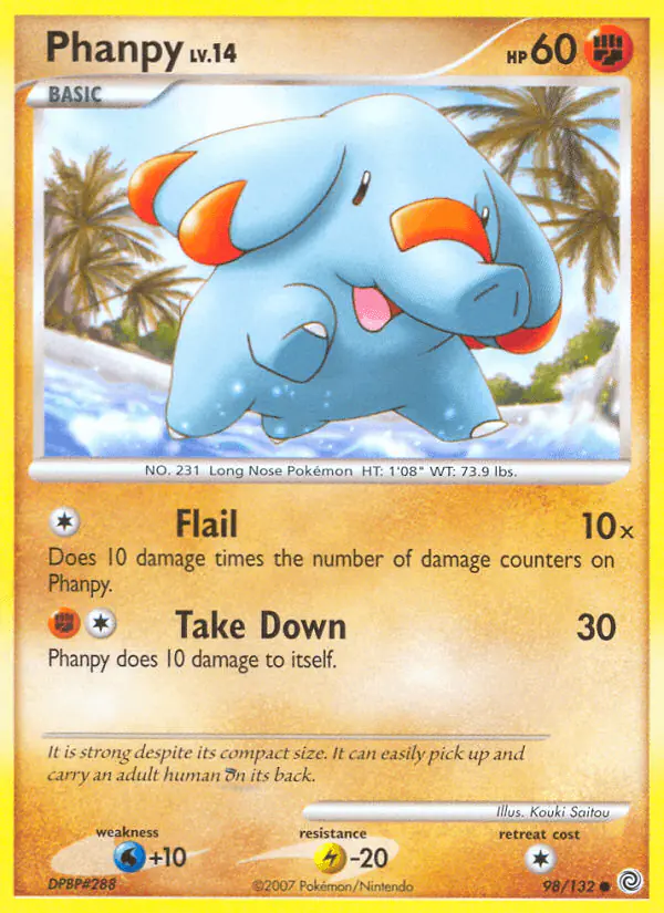 Carta Phanpy 98/132 de Secret Wonders