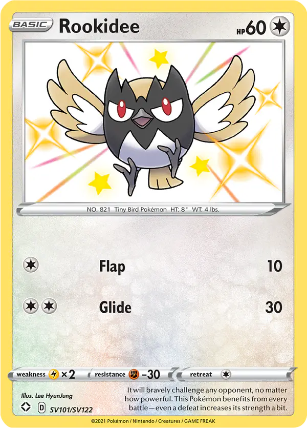Carta Rookidee SV101 de Shining Fates Shiny Vault