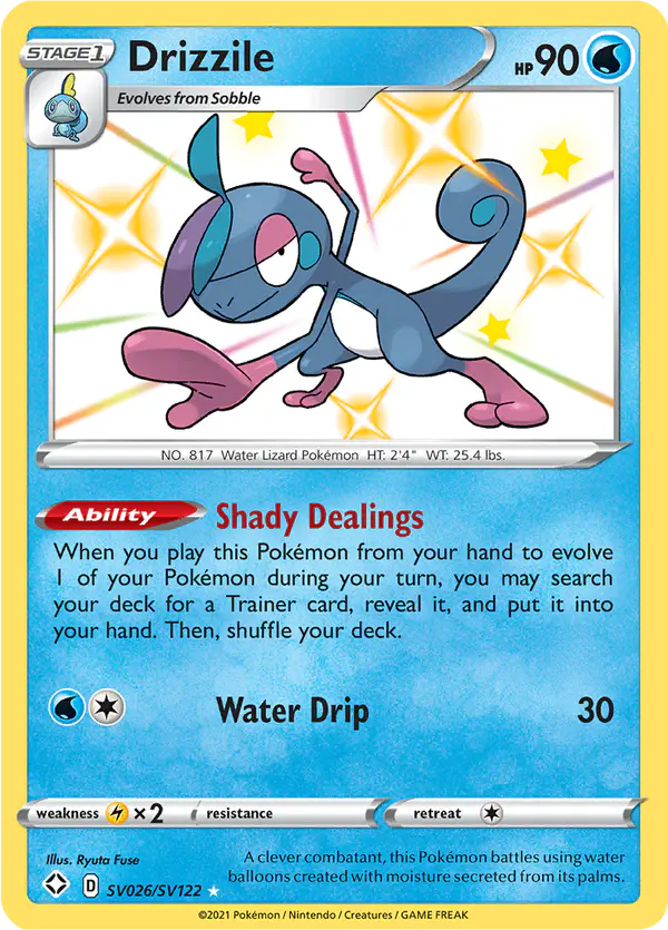 Carta Drizzile SV026 de Shining Fates Shiny Vault