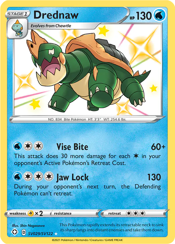 Carta Drednaw SV029 de Shining Fates Shiny Vault