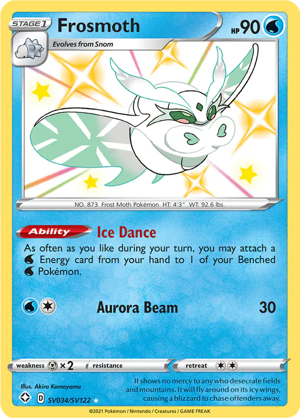 Carta Frosmoth SV034 de Shining Fates Shiny Vault