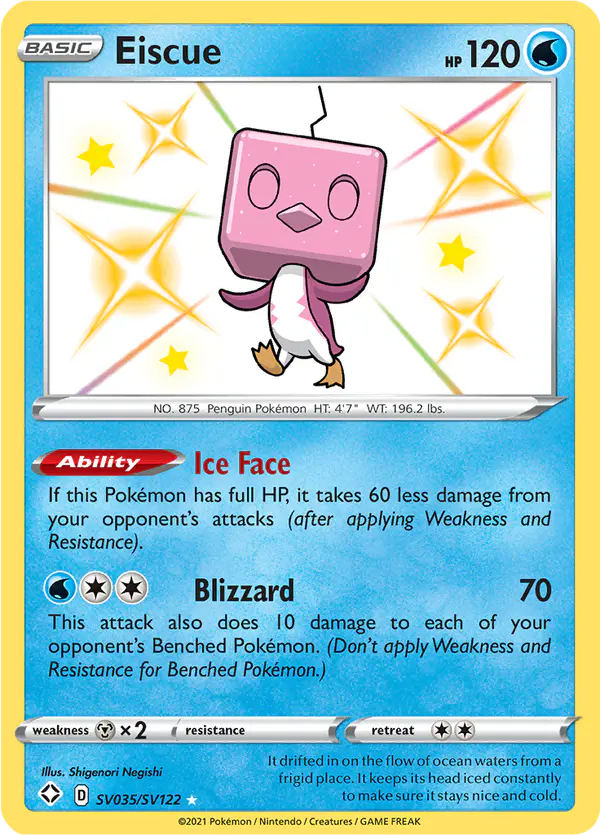 Carta Eiscue SV035 de Shining Fates Shiny Vault