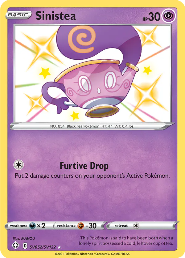 Carta Sinistea SV052 de Shining Fates Shiny Vault