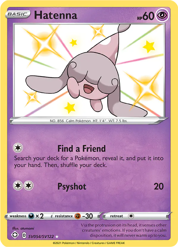 Carta Hatenna SV054 de Shining Fates Shiny Vault