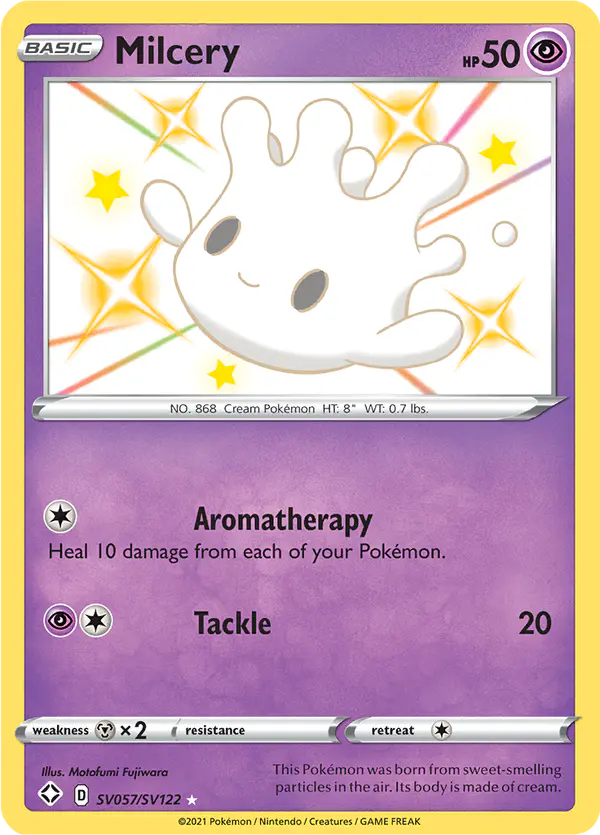 Carta Milcery SV057 de Shining Fates Shiny Vault