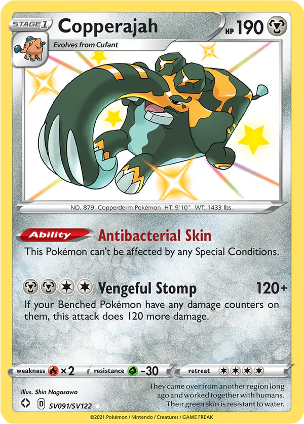 Carta Copperajah SV091 de Shining Fates Shiny Vault