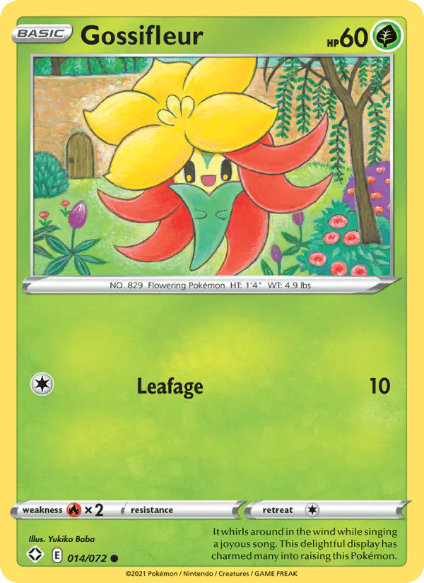 Carta Gossifleur 014/072 de Shining Fates