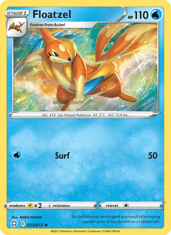 Carta Floatzel 023/072 de Shining Fates
