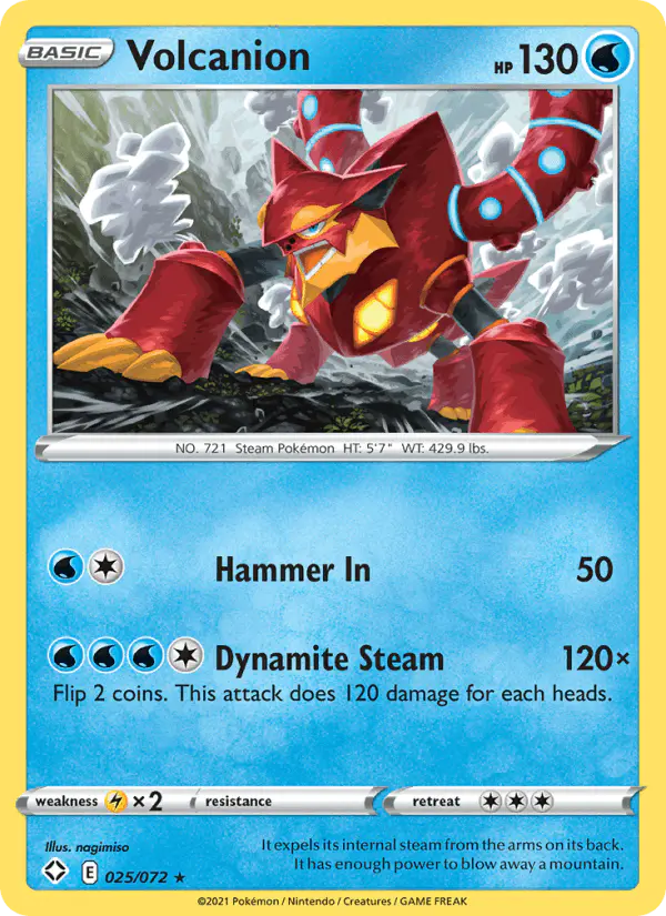 Carta Volcanion 025/072 de Shining Fates