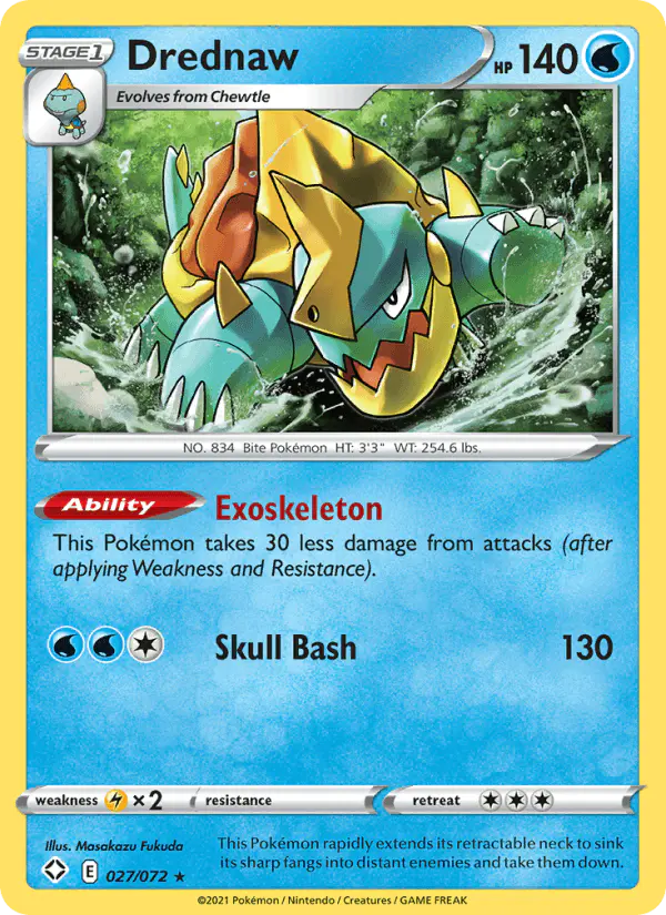 Carta Drednaw 027/072 de Shining Fates