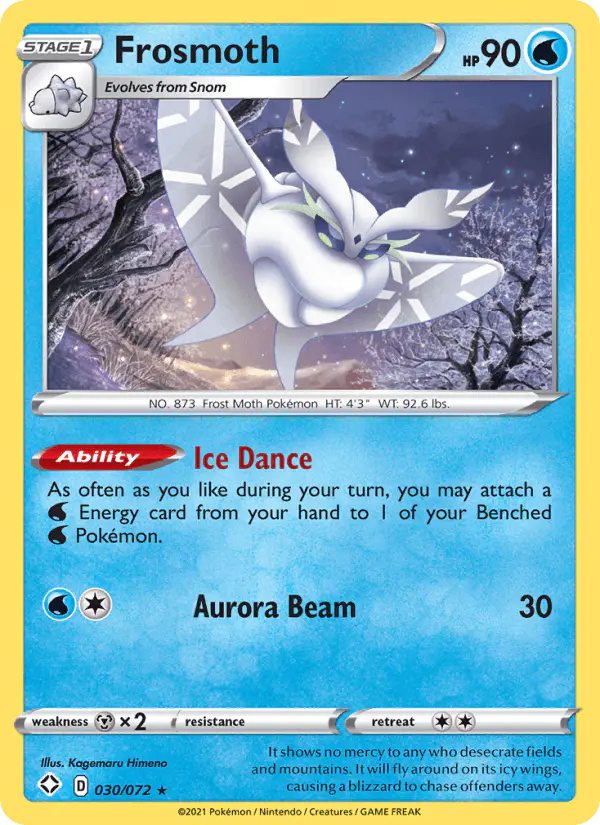 Carta Frosmoth 030/072 de Shining Fates