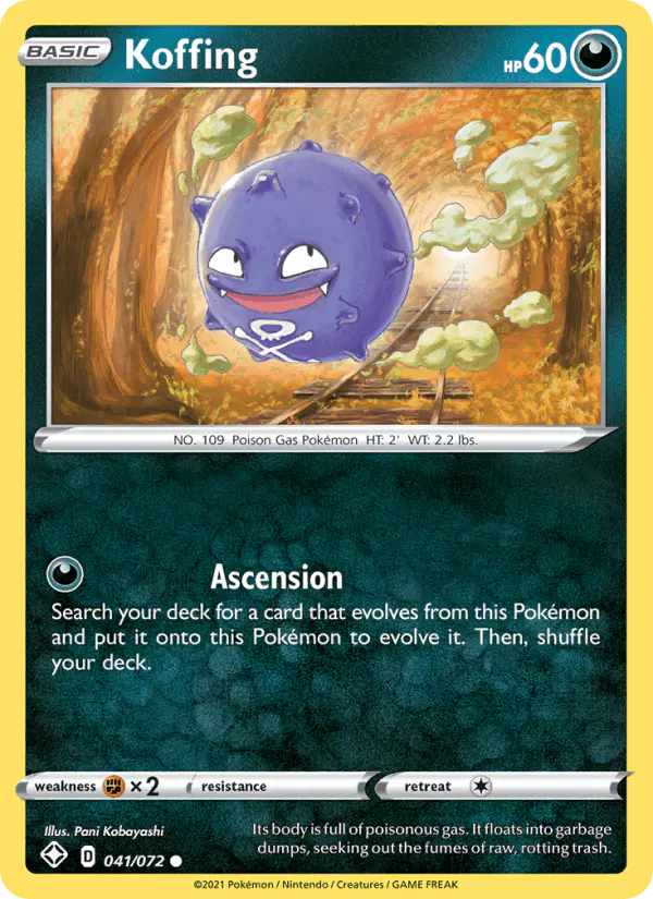 Carta Koffing 041/072 de Shining Fates