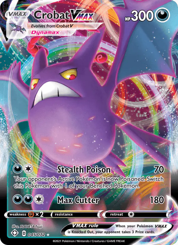 Carta Crobat VMAX 045/072 de Shining Fates