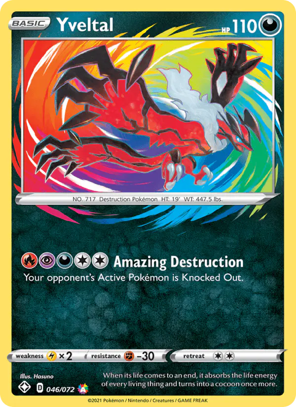Carta Yveltal 046/072 de Shining Fates