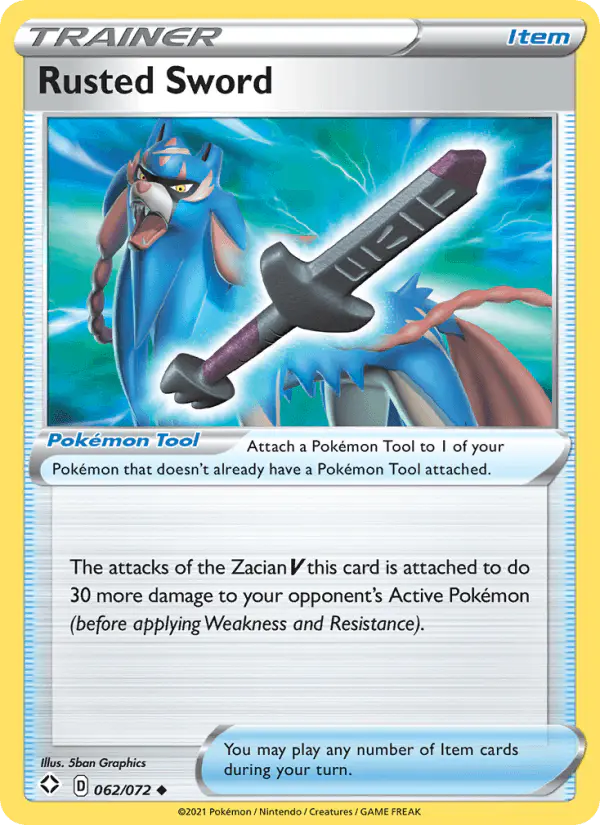 Carta Rusted Sword 062/072 de Shining Fates