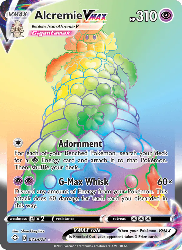 Carta Alcremie VMAX 073/072 de Shining Fates