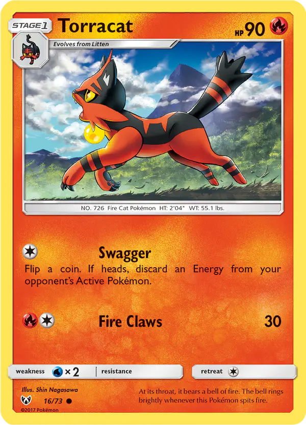 Carta Torracat 16/73 de Shining Legends