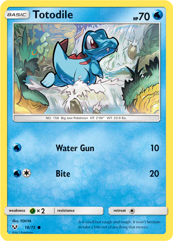 Carta Totodile 18/73 de Shining Legends