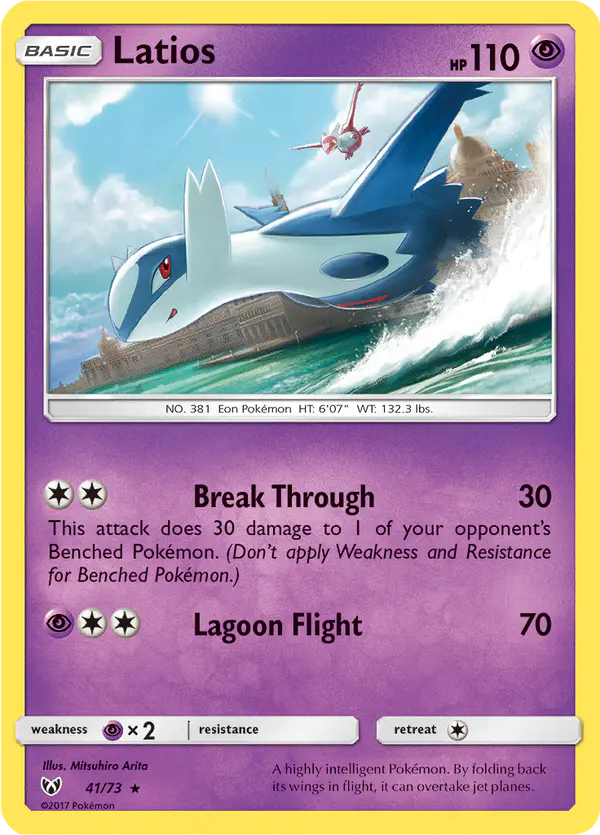 Carta Latios 41/73 de Shining Legends