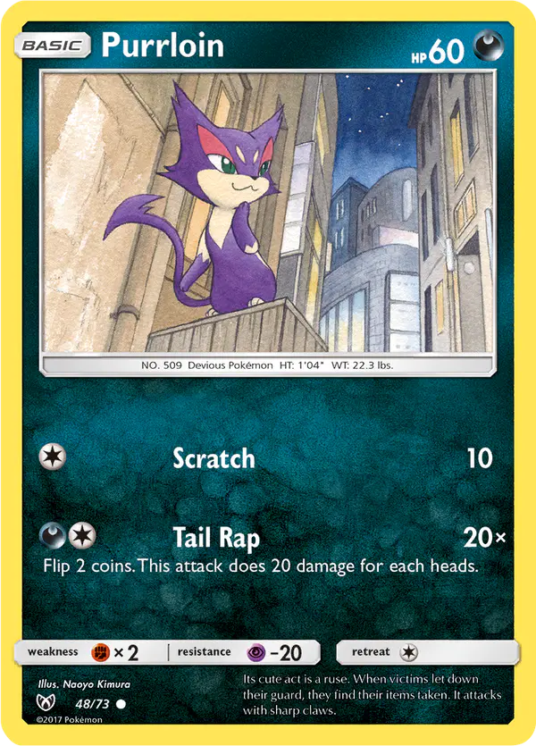 Carta Purrloin 48/73 de Shining Legends