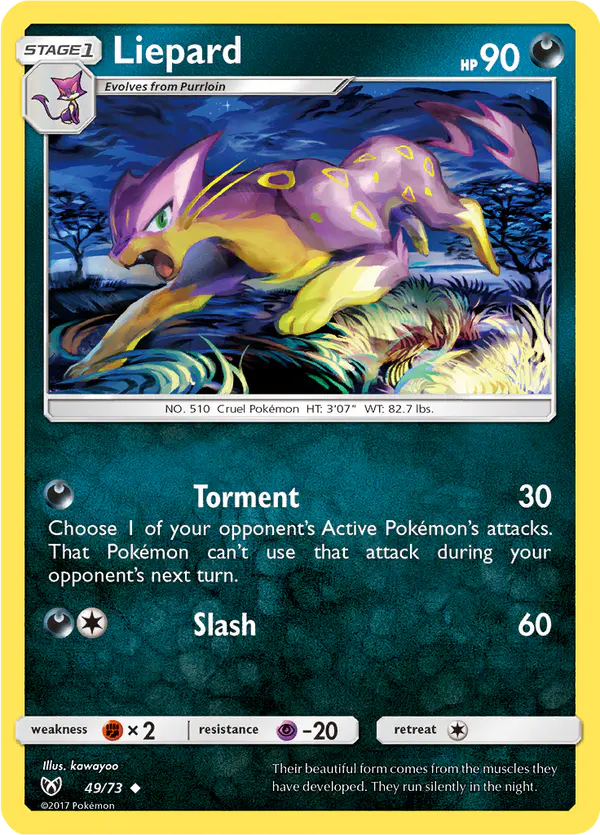 Carta Liepard 49/73 de Shining Legends