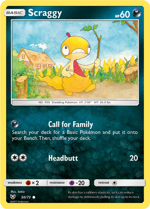 Carta Scraggy 50/73 de Shining Legends