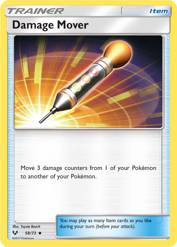 Carta Damage Mover 58/73 de Shining Legends