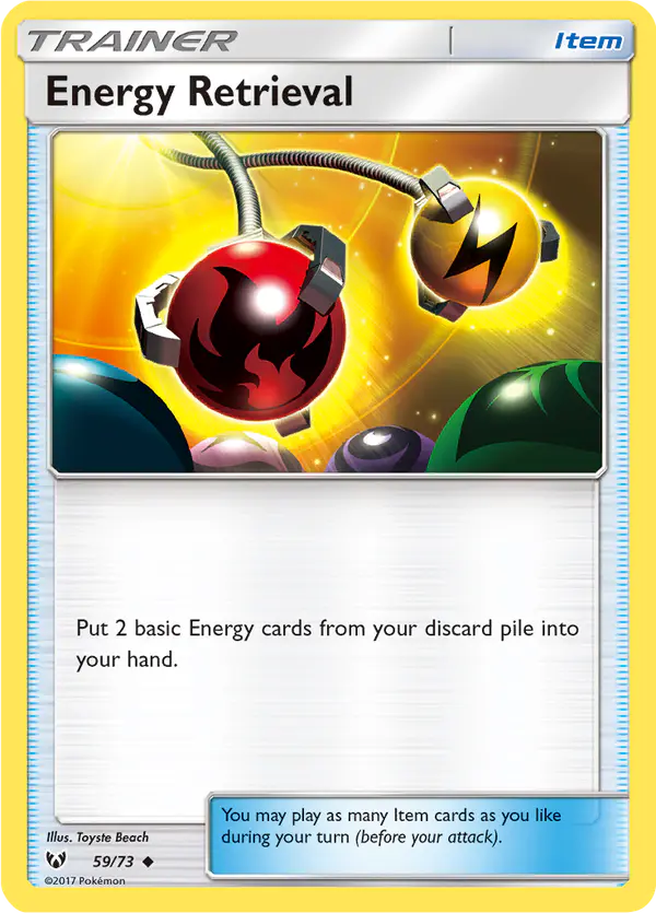 Carta Energy Retrieval 59/73 de Shining Legends