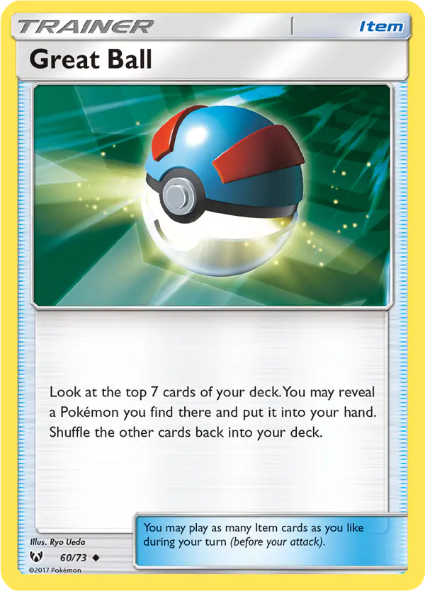 Carta Great Ball 60/73 de Shining Legends