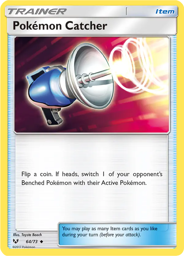 Carta Pokémon Catcher 64/73 de Shining Legends