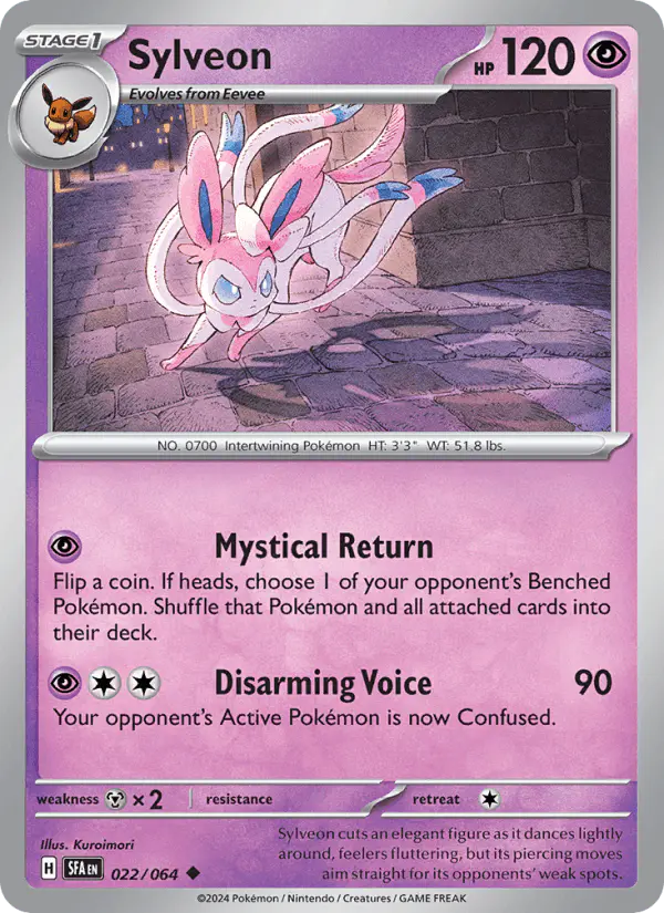 Carta Sylveon 022/064 de Shrouded Fable