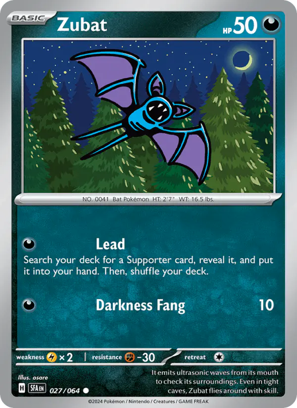 Carta Zubat 027/064 de Shrouded Fable