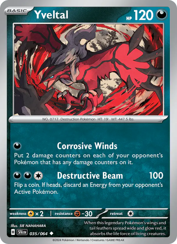 Carta Yveltal 035/064 de Shrouded Fable