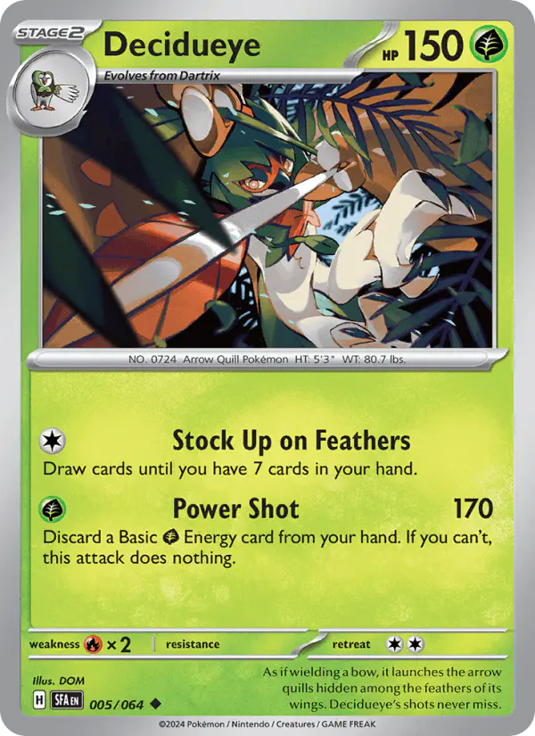 Carta Decidueye 005/064 de Shrouded Fable