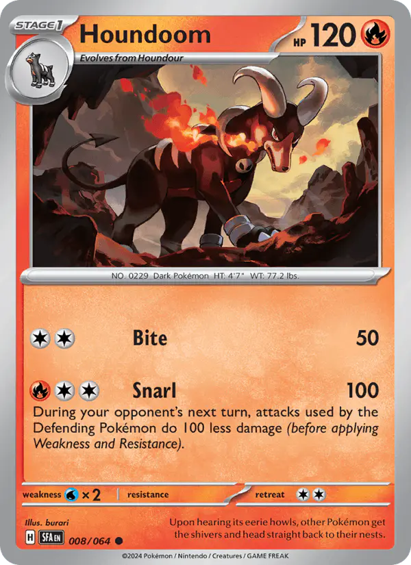 Carta Houndoom 008/064 de Shrouded Fable