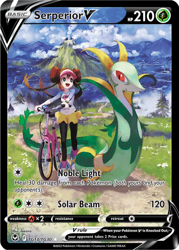 Carta Serperior V TG13 de Silver Tempest Trainer Gallery