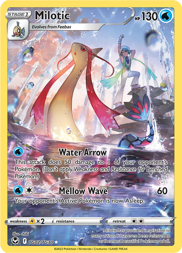 Carta Milotic TG02 de Silver Tempest Trainer Gallery