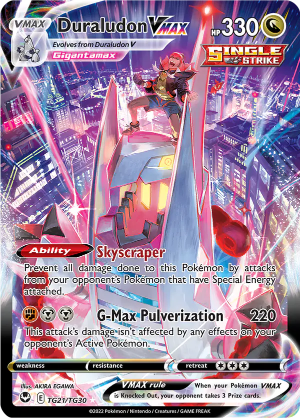 Carta Duraludon VMAX TG21 de Silver Tempest Trainer Gallery