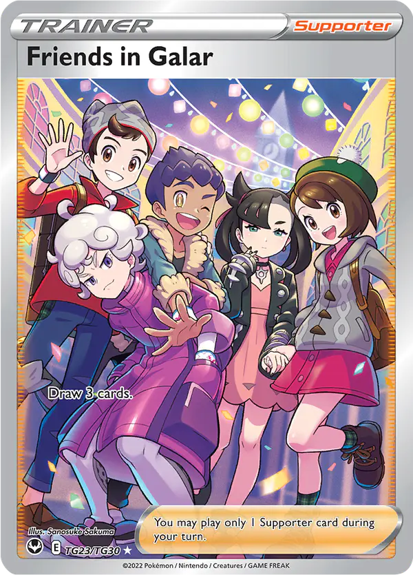 Carta Friends in Galar TG23 de Silver Tempest Trainer Gallery