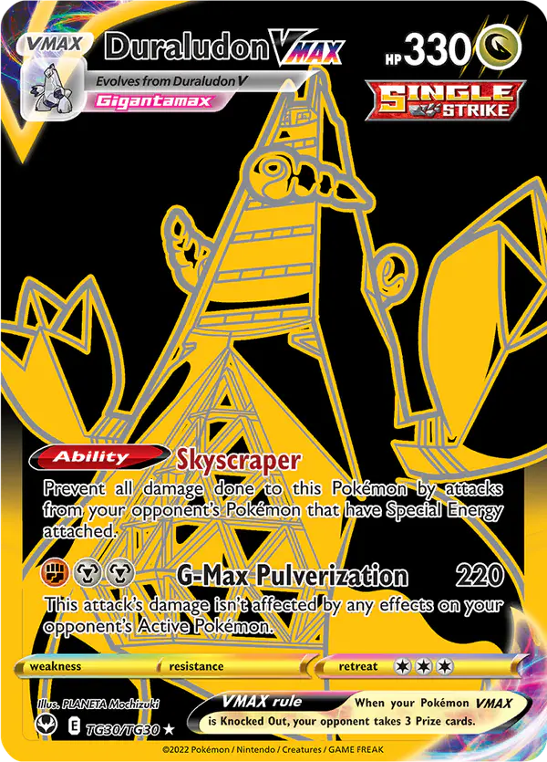 Carta Duraludon VMAX TG30 de Silver Tempest Trainer Gallery