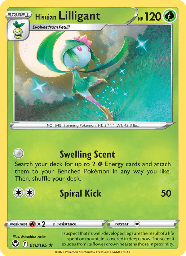Carta Hisuian Lilligant 010/195 de Silver Tempest