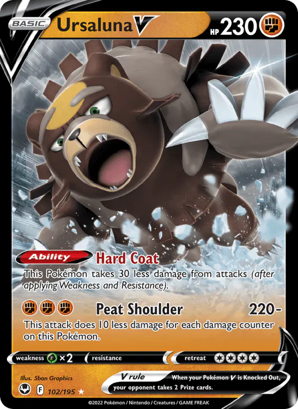 Carta Ursaluna V 102/195 de Silver Tempest
