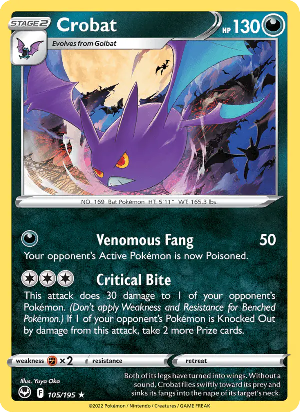 Carta Crobat 105/195 de Silver Tempest