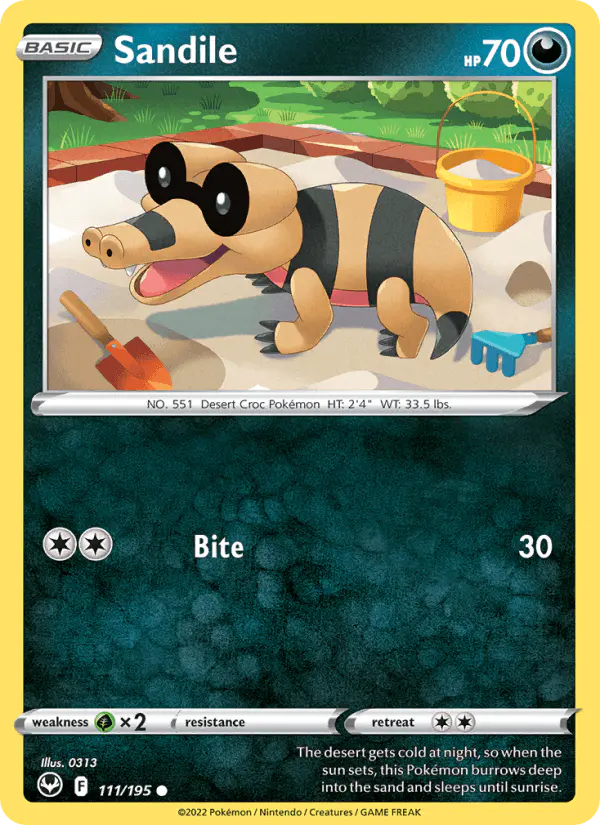 Carta Sandile 111/195 de Silver Tempest